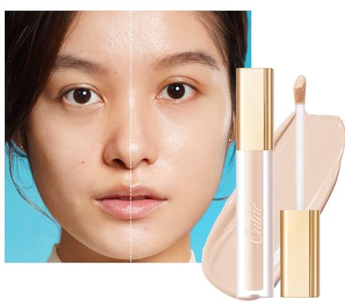 Oulac Correttore Occhiaie, correttore multiuso che copre le imperfezioni del viso, idratante e traspirante, con Acido Ialuronico, per un makeup a lunga durata, tonalità: Vanilla N1