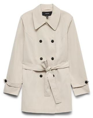 VERO MODA Trench VMCHELSEA pour femme, Crème, S