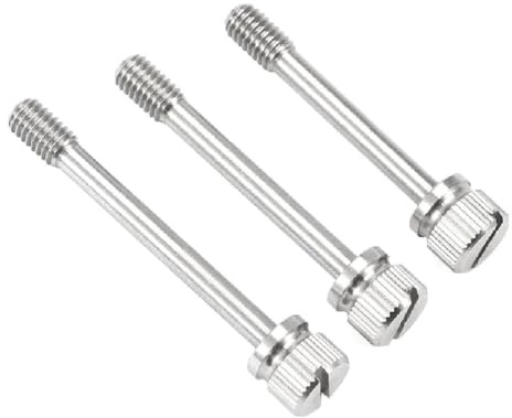 M2 M2,5 M3 M4 M5 M6 M8 Rändelschraube Edelstahl Hohe Stufe Schlitzkopfschrauben Handfester Bolzen 2 Stück, 2Stk, M3x12mm
