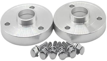 HRQCTIM 2 Stück 15/20 Mm Spurverbreiterung PCD 3-112 CB 57.1 Spurverbreiterung Für Smart Für Cabrio (450) Für City-Coupe (450) Für FORTWO Für Cabrio (450) Auto Spurverbreiterungen(Silber,2PCS 20mm)