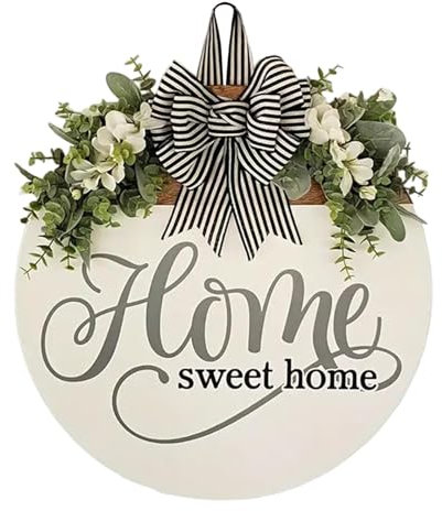 „Home Sweet Home“-Schild für die Eingangstür, „Home Sweet Home“-Türschild, „Home Sweet Home“-Wanddekoration, Willkommensschild |