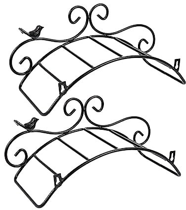 Yardwe 2 Piezas Estante De Almacenamiento De Mangueras Para Jardín Soporte De Pared Para Manguera De Jardín Colgador De Pared Estilo Antiguo