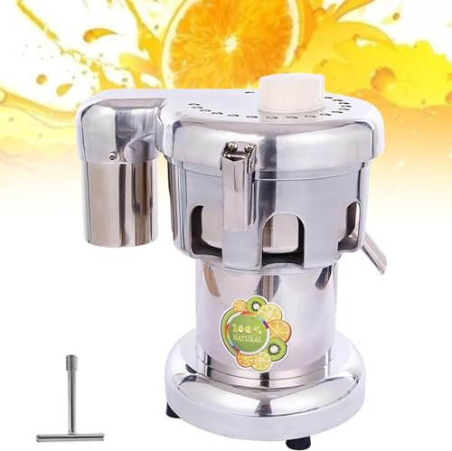 Presse-Agrumes électrique Commercial 370 W, extracteur de jus d'orange et de Citron, Machine à Presser avec Filtre en Acier Inoxydable 2800 TR/Min, extracteur de jus et de résidus séparés