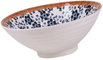 FLCPJGV Soup Bowl for Udon, Soba Noodles, Ceramic Pho, Style D