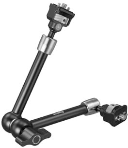 SMALLRIG 11'' Magic Arm with 1/4-20 Screws & Spring-Loaded Pins, 1.5kg Load Capacity, 360° Dual Ball Head, Non-Slip Design for Cameras/Lights/Monitors/Mics/Phones – 5309