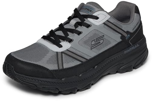 Skechers GO Run Trail Altitude 2.8 - Tenis para Hombre, Color Gris/Negro, Talla 10 de Reino Unido