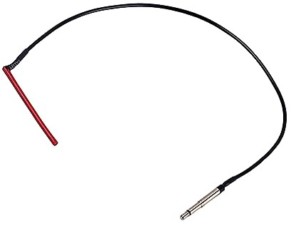 Schwarzer Gitarren Tonabnehmerstab 40mm für Ukulele und Gitarre | Passiver Piezo Wandler, Metall Ausführung, Transducer Style, Hohe Sensitivität, 1 Stück
