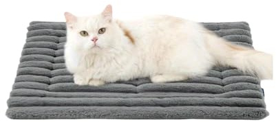 ZHYUAN 61 x 45 cm Coperta perGatti animali domestici,Lettino pergatti in peluche quadrato, Coperta pergattiegatti morbida,Lettino per gatti,adatto pergatti, resistente al freddo,grigio chiaro