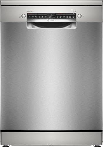 Bosch - Lavavajillas libre instalación, 60 cm de ancho, Función Extra Secado, Acero antihuellas, SMS4HMI08E