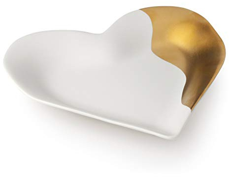 Hervit Art.27855 Piatto Cuore Porcellana Avorio 18CM