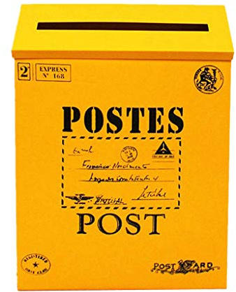 Baoblaze Aux Lettres Extérieure Aux Lettres de, Jaune