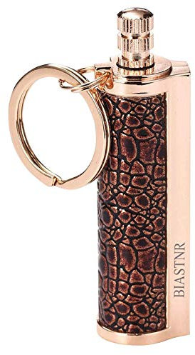 BIASTNR Permanent Match Matchstick Fire Starter, Immortal Lighter with Keychain, Kerosene Refillable Flint Lighter for Camping Hiking Emergency Survival Gear