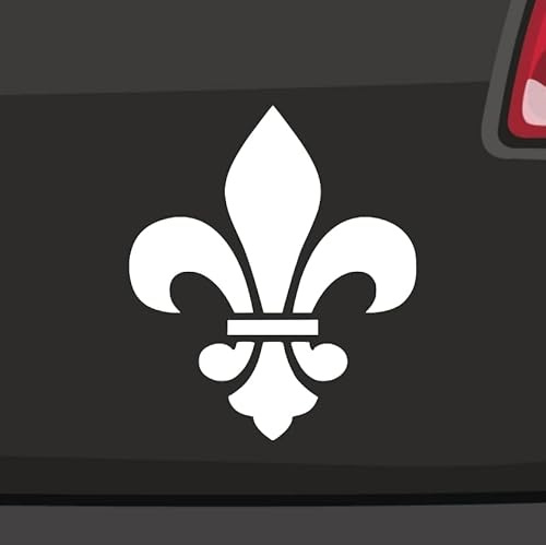 Heraldische Lilie Aufkleber -6 Größen 21 Farben- Fleur de Lis Wappen Frankreich