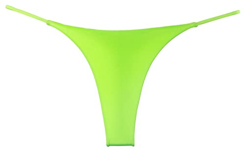 YOOJIA Dam micro string tanga string sexiga nattunderkläder öppna boxershorts trosor badbyxor bikini trosor låg midja trosor underkläder, Färg: grön, L