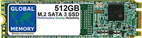 GLOBAL MEMORY 512GB M.2 2280 NGFF SATA 3 SOLID STATE DRIVE (SSD) FOR LAPTOPS/DESKTOP PCs/SERVERS/WORKSTATIONS/MOTHERBOARDS