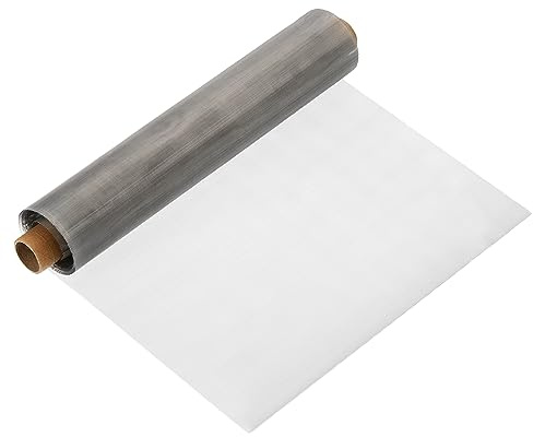 PATIKIL 11.8x3.3ft 304 Inoxidable Acero Alambre Malla Malla, 80 Malla Tejido Ventilación de Aire Filtro Malla Duro y Calor Resistente Agujero Relleno para Jaula Jardín Ventana