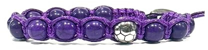 clorophilla. Bracciale Calcio Squadre Serie A Fan Regolabile in Pietre e Acciaio - Uomo donna e bambino - resistente e di alta qualità - Gioiello Regalo Tifosi Calcio