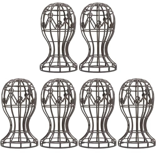 Beavorty 6 Uds Soporte Para Pelucas De Plástico Cabeza De Maniquí Estante Para Ropa Pelucas Soporte Para Pelucas Para Peinar Soporte Para Pelucas Soporte Para Pelucas Estante Soporte Para