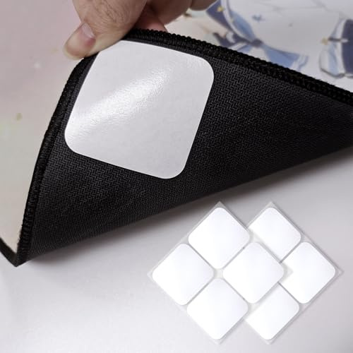 WAITER TREE Anti-Slip Stickers 8PCS Multifunctional Transparent Thin Grips for Tablecloth Table Runners Mat Carpets Sofa Covers Party and Wedding Decorations 2 x 2 Inches