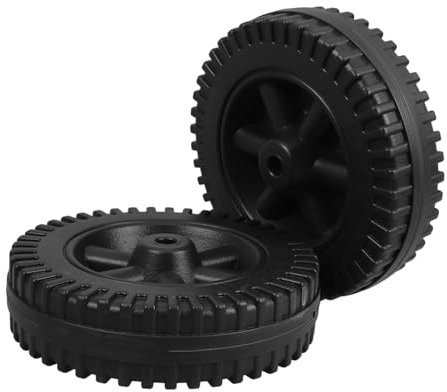 CIYODO 2pcs Grill Wheels for BBQ Grills and Lawn Mowers Replacement Wheels for Cart for Backyard Use
