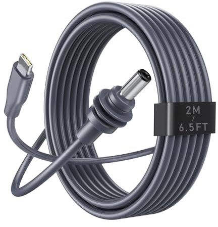 daboot USB C to DC Cable for Starlink Mini Power Cable 16AWG USB Type-C Charging Cord fits Star Link Mini with 60W PD for Reliable Indoor and Outdoor Waterproof Accessory (6.5FT/2M)