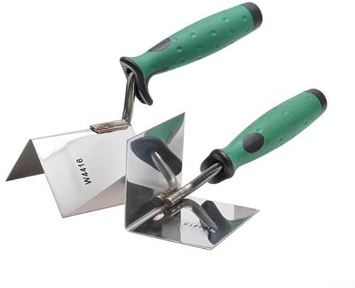 Cazzuola angolare in acciaio inox per edilizia domestica e industriale, design pieghevole per prestazioni migliorate (1 set)