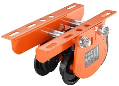 treuil electrique Chariot manuel de grue électrique, capacité de 0.5/1 tonne pour PA200 PA250 PA300 PA400 PA500, chariot à poutre poussée avec deux roues Palan Électrique(0.5T 2.36-4.72in)
