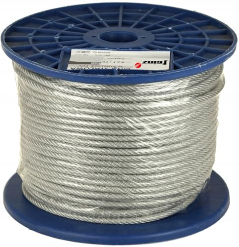 FEINZ Stahlseil PVC 8 mm 50 m