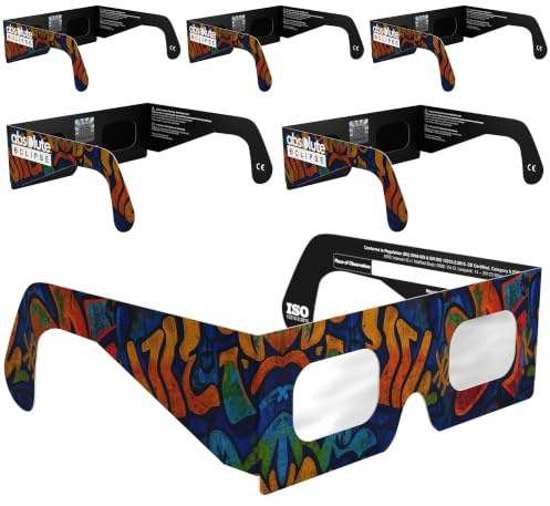 Sonnenfinsternisbrille ISO 12312-2 & CE-zertifiziert – sichere Sonnenbeobachtung für direkte Sonne & Sonnenfinsternis August 2026 | Papierrahmen aus Karton, hergestellt in der EU | Für Kinder