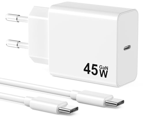 45W USB C Chargeur Rapide pour Samsung Galaxy S25 Ultra S24 S23 S22 S21 S20 FE 5G,A55 A54 A53 A52,Note 20,Original Tab S8 S9,USB-C Prise Chargeur Adaptateur Secteur avec 3M USB Cable Charge Rapide