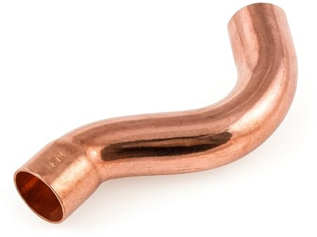 Westco EF22 - Pieza cruzada de 22 mm - Conector de alimentación de extremo de cobre, junta de soldadura confiable, conector de fontanería duradero