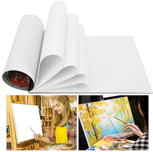 Changor Libro de Papel para Pintura Al óleo, Herramienta Duradera y Fácil de Usar para Principiantes Creativos, 10 Hojas, Tamaño A4 para Principiantes en Pintura en Lienzo