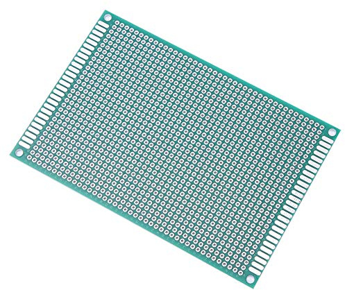 Zerodis Development Kits Boards Breadboard, Tinned PCB for Easy Soldering, Anti-aging and Resistant, Perfect for Electrical Experiments and Electronic Projects 8x12cm Double