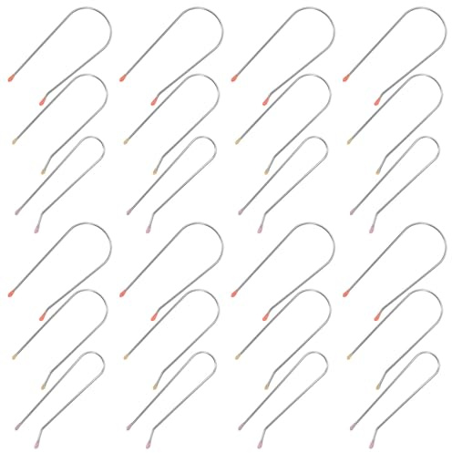 Luxshiny 24 Stück Ersatz Lockenwickler Clips U förmig Edelstahl 304 in 3 Größen für Elektrische Heizwickler Haarstyling