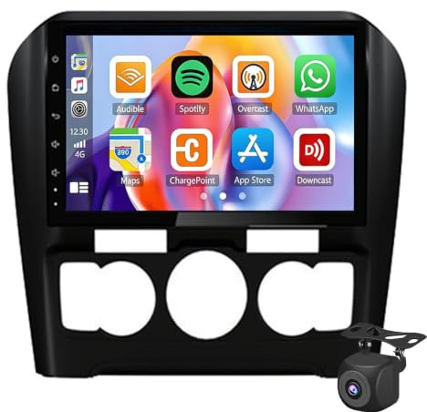 Android 15 Bilradio För Ci-troën C4 C-QUATRE 2015 2016 2017 2018(AUTO AC) Med Carplay Android Auto, 9-tums Pekskärmsradio Med Navigering GPS WiFi RDS/FM Bluetooth EQ SWC(Size:4G/8+256+CP,Color:svart)