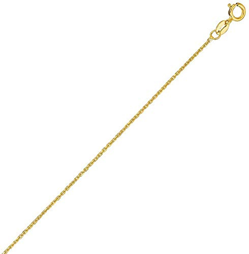 PRINS JEWELS 14 Karat / 585 Gold Feine Rund Ankerkette Breite 0.8 mm Kette Gelbgold - Länge wählbar