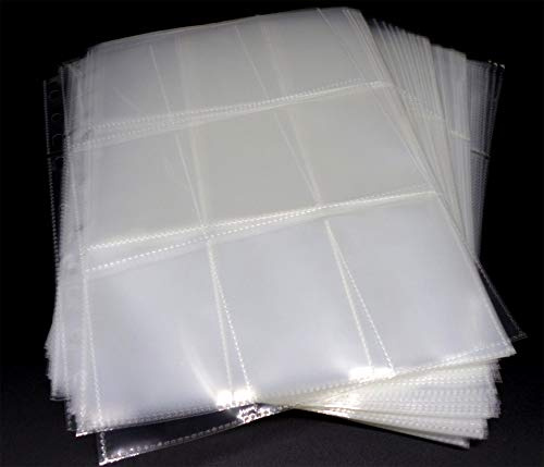 docsmagic.de 200 Premium 9-Pocket Pages - 11 3-Ring Album Ordnerseiten- MTG - PKM - YGO