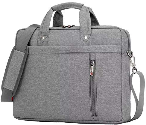 HotYou Sacoche en Ordinateur Portable, Serviettes Anti-Chocs avec Multi-Fonctionnel Sac à 17 pour Tablette/PC Ordinateur Portable/Chromebook/Macbook/Ultrabooks, Version 2 Gris