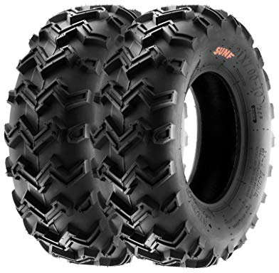 SunF A001 21x7-10 21x7x10 ATV UTV Quad Reifen Geländereifen 6PR TL 35F E4 direktionale Laufflächen, Satz von 2 Stück