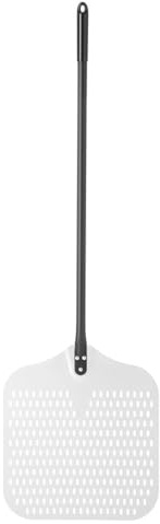 HENDI Pizzaschaufel, quadratisch, perforiert, Pizzaschieber, Brotschieber, 1320x405mm, Aluminium