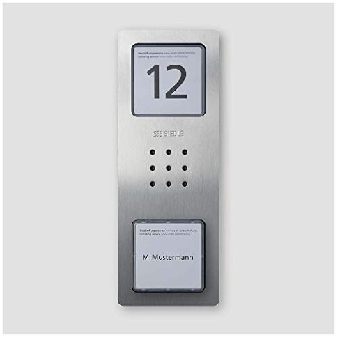 Siedle&Söhne Audio-Türstation CA 812-1 E Edelstahl gebürstet 1+n Türstation für Türkommunikation 4056138008995
