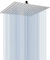 Voolan 10 High Pressure Rain Shower Head, Square Shower Heads Made from 304 Stainless Steel, Comfortable Shower Experience Even at Low Water Flow, Chrome