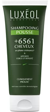 Luxéol - Shampooing Pousse Cheveux - Augmente La Densité Capillaire & Réactive La Pousse Des Cheveux Existants - 89% D'Ingrédients D'Origine Naturelle** - Fabriqué En France - 200ml