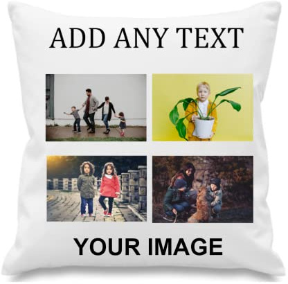Customised Personalised Cushion Cover, Custom Name Pillow Case, Unique Handmade Decorative custom cushion, Personalised Gift Idea, add photo