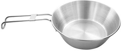Tatonka Bol de 500 ml - Bol en acier inoxydable avec poignée rabattable amovible et graduation du volume - Diamètre : 15 x 5 cm