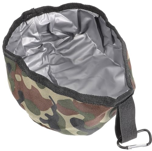 PRETYZOOM Bol À Chiens Pliable Portable en Tissu Oxford Imperméable Gamelle De Voyage Compacte Facile À Nettoyer pour Chiots Et Chiens Idéal pour Sorties Extérieures Et Randonnées