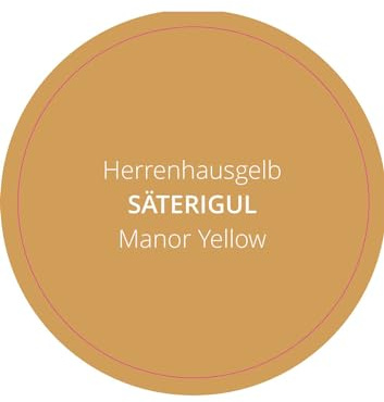 PrintGreen! Leinölfarbe - Innen-& Außenfarbe - Herrenhausgelb ca. RAL 1002 - natürlicher Holzschutz - Made in Schweden - für Holz, Putz, Gips, Stein, Metall uvm. (0,25 Liters)