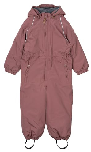 Mikk-line Schneeanzug Kinder 128, Winter Overall Mädchen Jungen, Rose Brown