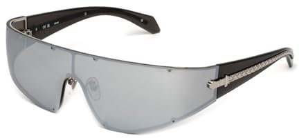 JUST CAVALLI Occhiali da sole unisex SJC113 (1 pezzo), Palladum lucido totale, 99/0/125