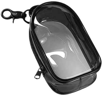 Porte-clés pochette transparente – Petit sac à main avec porte-clés | Petite pièce de monnaie | Sac pour câble de charge | Sac à main transparent | Sacs de rangement | Petite pochette pour organiser
